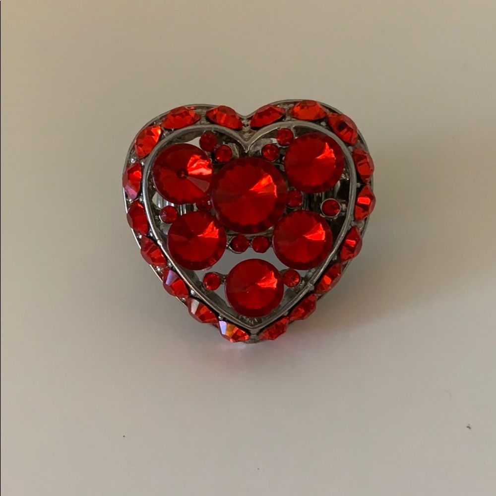 Red heart ring